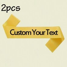 1/2/5/10/20/40 pezzi Nastro di raso personalizzato con testo, fascia con citazione personalizzata, fascia di compleanno personalizzabile, fascia per addio al nubilato/celibato personalizzabile, lunghezza: 160cm/63in, larghezza: 9,5cm/3,74in, 6 stili: nastro rosa/nero/bianco/blu/oro/viola, fascia "Bride To Be", adatta per lui/lei, multifunzionale, decorativa, riutilizzabile, traspirante, adorabile, di alta qualità, carina, colorata, moderna, morbida, personalizzata, unica, regalo ideale per lui/lei