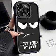 Fashionable Shock-Proof Silicone Phone Case - "Don't Touch My Phone" Compatible With IPhone 7/8/X/XS/XR/11/12/13/MINI/14/15/16/PLUS/PRO MAX, Soft Cover For Series