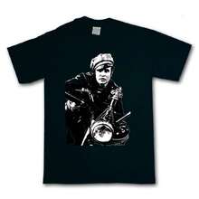 Marlon Brando T-Shirt Wild One Motorbike Biker S-XXXL - 黑色 - 查看 1