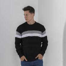 Bulisa Men's Sweatshirt Premium Standard Spend The Winter With More Style And Elegance. - Hitam - View 4