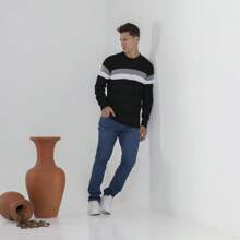 Bulisa Men's Sweatshirt Premium Standard Spend The Winter With More Style And Elegance. - Hitam - View 2