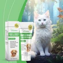 Crema antirugine per animali domestici, rinfrescante e riparativa per irritazioni cutanee di cani e gatti, crema nutriente a base di erbe per sollievo dal prurito. Ingredienti: olio di albero del tè, lithospermum, menta piperita, aloe vera, sophora