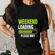 Camiseta de carga de fin de semana, camiseta divertida de fin de semana, camiseta gráfica informal, camiseta de fin de semana, camiseta de fin de semana universitaria, ropa de fin de semana moderna