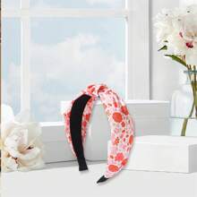 Women Valentine's Day Headbands Wide Knotted Elastic Hair Bands Stretch Hair Hoops For Hair Styling Tool Accessories
