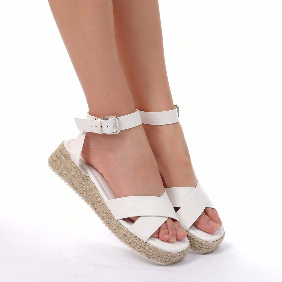 READY SALTED Women's Fashion Flat Sandals Women's Summer Casual Sandals Women's Summer Comfort Sandals - White - View 1