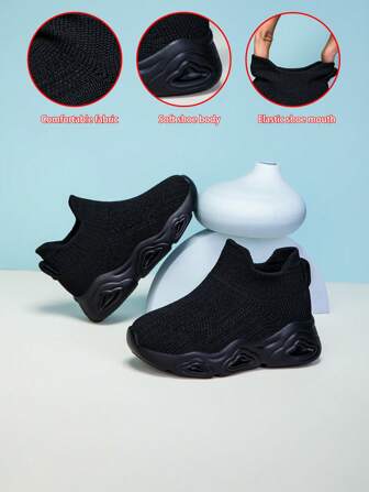 New Kids Casual Fashionable Breathable Easy Slip-On Sports Shoes, Unisex