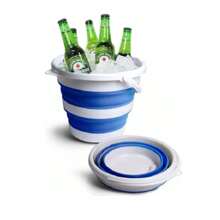 3L Magic Folding Flexible Retractable Bucket - Green - View 6