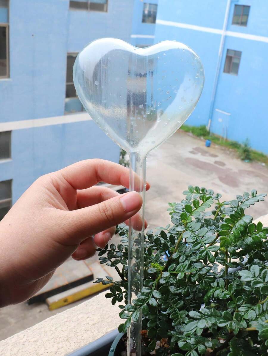 1 件透明仿玻璃自动浇水器，旅行时，家庭园艺盆栽植物必须有自动滴头，送给朋友的园艺工具 - 彩色 - 查看 1