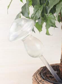 1 件透明仿玻璃自动浇水器，旅行时，家庭园艺盆栽植物必须有自动滴头，送给朋友的园艺工具 - 彩色 - 查看 4