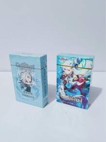 50/55pcs Anime Holographic Card, Otaku Game Merchandise, Character Postcard Collection