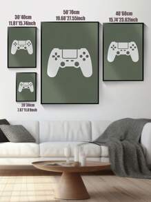 1PC Gaming Prints, Gamer Decor, Gamer Wall Art, Teen Room Prints, Boys Bedroom Decor, Gamer Art, Games Room Canvas Poster, Gamer Gift, Son Gifts Unframed