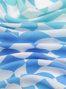 1 szt. Prosty nadruk 70 cm Mały kwadratowy szalik, nowy wiosenny bandana, uniwersalny pas, chusta na głowę, akcesorium do owijania głowy, modny szalik na szyję dla kobiet