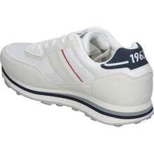 Lois Zapatillas Lois para Hombre – Deportiva Baja en Color Blanco con Detalles en Azul Marino – Sneakers con Cordones – Estilo Casual – Versátiles – Combinables y Cómodas – Modelo 64244