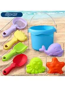 8PCS/16PCS/20PCS/30PCS Children's Summer Beach Toy Set Beach Car Beach Bucket Sand Shovel Outdoor Water Park Seaside Sand Digging And Water Play Tools Suitable For 3 Years Old 4 Years Old 5 Years Old 6 Years Old Parent-Child Interactive Boys And Girls Gifts Fun Children Happy To Play Sand And Water Toys