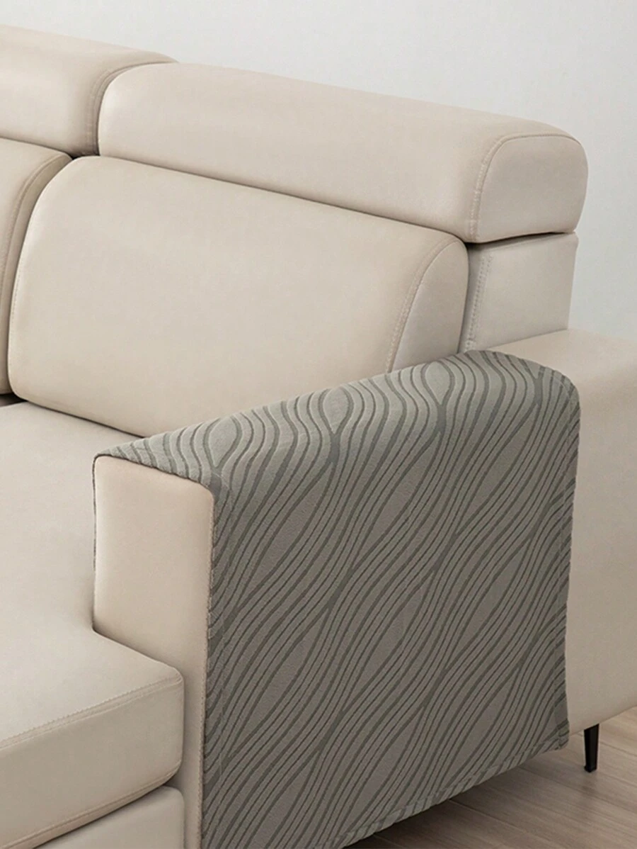 1pc Simple Sofa Armrest Cover, Wide Anti-Slip Sofa Arm Protector Dust Cover, Universal Sofa Arm Towel
