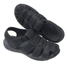 JOMIX Sandalias de verano para hombre, sandalias Baotou, cubrepiés, zapatos con agujeros, zapatos de agua de suela blanda, antideslizantes, resistentes al desgaste, informales, retro