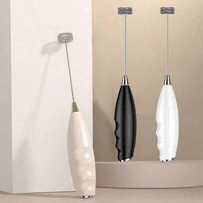 1pc Handheld Electric Milk Frother, Mini Cream Whipper, Coffee Milk Frother, Cordless Kitchen Electric Whisk, Powered By 2 AA Batteries, Drink Mixer, Coffee Stirrer, Wireless Electric Mixer