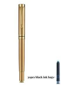 [Customized] Personalized Engraved Fountain Pen, 1pc High-Quality Elegant Customized Cartridge Fountain Pen 0.5mm Nib, Smooth Writing, Refillable Converter, Comes With 30pcs 2.6mm Ink Cartridges, Thoughtful Daily Writing/Calligraphy Pen Gift For Valentine's Day, Christmas, Father's Day, Teacher's Day, Thanksgiving, Father's Day, Mother's Day, Birthday, Colleagues, Personalized Pen Gift Set Back To School - Multicolor - View 13