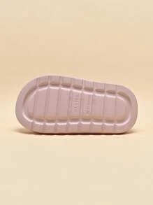 Dép xốp trẻ em đế mềm chống trượt nhẹ, dép xỏ ngón nhanh khô, tối giản màu trơn, phù hợp cho bé trai và bé gái mọi lứa tuổi, đi biển - Hồng - Xem 8