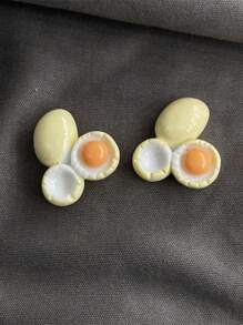 8 ímãs de geladeira com estampa de pintinho e ovo fofos - 3D estereoscópico, estilo multicolorido, ovo frito, ovo mexido, ímãs adoráveis com ícone de pintinho, adequados para decoração de escritório, cozinha, quadro branco, armário de armazenamento, lava-louças, decoração de casa, presente de Dia dos Namorados