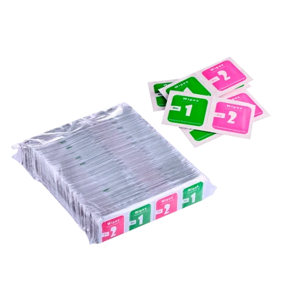  Kit Limpa Tela Aplicação De Celular Película Wipes - Limpeza e Higienização Pano Seco e Húmido 500pc / 1000pc - SEV