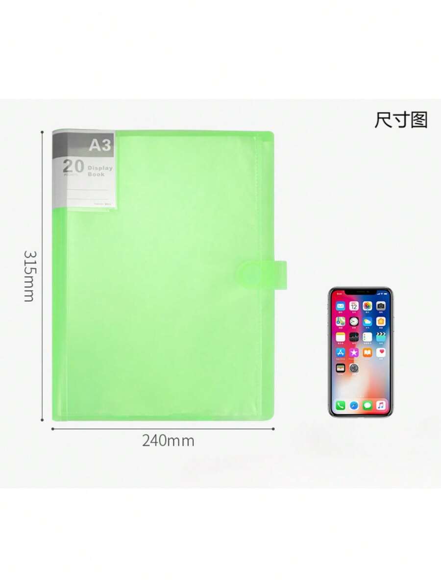 A3 document organizer folder portable file holder for student s test