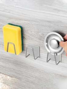 1/2/5 pezzi porta spugne per lavello da cucina, supporto in acciaio inossidabile per spugne, adesivo forte, porta piccole spugne, organizer per spugne, panni e pennelli da cucina, rivestimento antiruggine, resistente all'acqua e asciugatura rapida, ideale per la festa della mamma, Capodanno, San Valentino