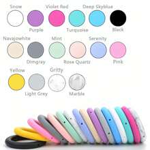 3/8 pièces Perles en silicone en forme d'anneau, perles en silicone DIY, convient pour faire des bijoux, des pendentifs de collier et des ornements - Bague perles en silicone - Voir 4