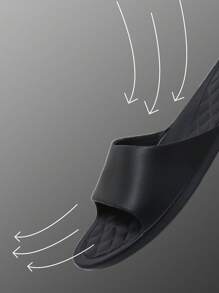 Nuevas sandalias y pantuflas de mujer para el verano 2025, diseño minimalista de unicolor cómodo, suela de goma antideslizante, suela blanda para interiores todo el año, ligeras y silenciosas, pantuflas de baño antideslizantes de EVA para damas