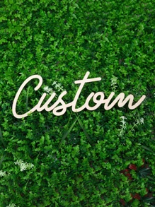 1pc Custom Wooden Name Sign,Home Room Decor,Home Wall Decor,Family Room Decorations,Friends Birthday Party Gift,New Year Sign,Gift For House Party Gifts Graduation