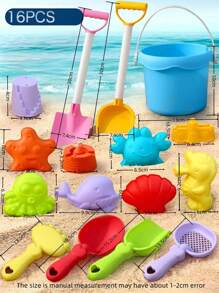 8PCS/16PCS/20PCS/30PCS Children's Summer Beach Toy Set Beach Car Beach Bucket Sand Shovel Outdoor Water Park Seaside Sand Digging And Water Play Tools Suitable For 3 Years Old 4 Years Old 5 Years Old 6 Years Old Parent-Child Interactive Boys And Girls Gifts Fun Children Happy To Play Sand And Water Toys