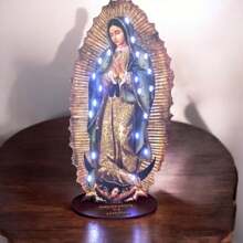 Virgen de Guadalupe con luz