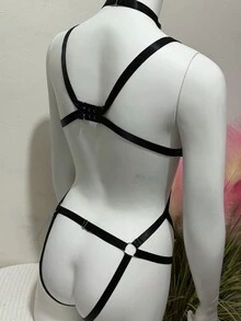 男士性感内衣薄纱束缚连体衣卧室睡袍