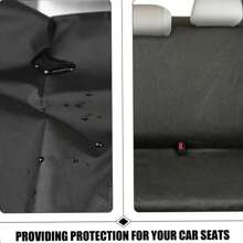 Waterproof Back Rear Seat Cushion Pet Dog Seat Cover Protector Universal Car SUV - Black - View 8