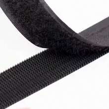 1 par de 3m/118 pulgadas Cinta adhesiva con gancho y bucle de doble cara, Fuerte tira de fijación para cortinas, ventanas y barras autoadhesivas para puerta