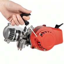 49CC 2 Stroke Aluminum Complete Engine Motor For Pocket Bike Mini Dirt Bike ATV - Silver - View 7