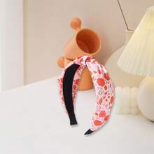 Women Valentine's Day Headbands Wide Knotted Elastic Hair Bands Stretch Hair Hoops For Hair Styling Tool Accessories