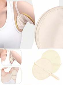 1 Pair Underarm Sweat Pads, Honeycomb Breathable Quick-Dry Washable Invisible Armpit Perspiration Absorbing Protector - Multicolor - View 5