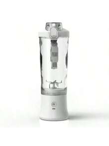 20 盎司便携式搅拌机，多功能个人冰沙搅拌机，适用于奶昔和冰沙，迷你电动榨汁杯，带 USB 充电，可充电电池，6 个不锈钢刀片，易于清洁，防滑 - 0.6 升容量