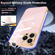 Electroplated Anti-Scratch Phone Case + Full Set Of Phone Cases Compatible With Apple IPhone 11/12/13/14/15/16 Pro Max, Galaxy S22/23/24+ U, A01/2/3/4/5/6/5/4/3/2 1, M1/2/3/4/5/54321, Redmi Note 14/13/12/11 Pro 1 C/A 3 And More Model Phone Cases - Pink - View 2