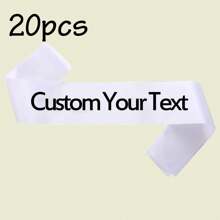 1/2/5/10/20/40 pezzi Nastro di raso personalizzato con testo, fascia con citazione personalizzata, fascia di compleanno personalizzabile, fascia per addio al nubilato/celibato personalizzabile, lunghezza: 160cm/63in, larghezza: 9,5cm/3,74in, 6 stili: nastro rosa/nero/bianco/blu/oro/viola, fascia "Bride To Be", adatta per lui/lei, multifunzionale, decorativa, riutilizzabile, traspirante, adorabile, di alta qualità, carina, colorata, moderna, morbida, personalizzata, unica, regalo ideale per lui/lei