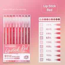 Set di 9 penne gel Morandi con gradiente di colori, barile trasparente 0,5 mm, pennarello per l'illuminazione elevata, regali per il ritorno a scuola