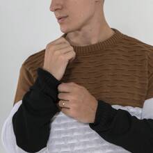 Bulusa Sweater, Men's Sweatshirt Coat, Men's Premium Standard. Spend The Winter With More Style And Elegance. - 棕色 - 查看 3