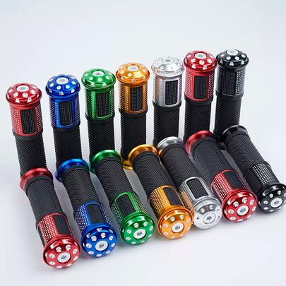  Puños Bicicleta Aleación Aluminio Confort Suaves Bicicleta Velocidad Mtb Ruta Bmx Goma Manillar Bicicleta Montaña Antideslizantes, Urbano Accesorios Vmingo Mexico