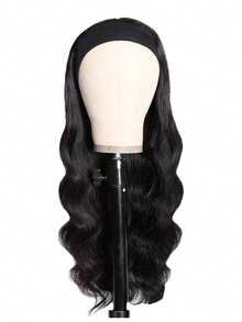 Body Wave Headband Wig Human Hair Wigs Glueless Wigs Human Hair For Black Women Human Hair Glueless None Lace Front Wigs 150% Density Wear And Go Wig Machine Made Headband Wigs - SNatural - View 3
