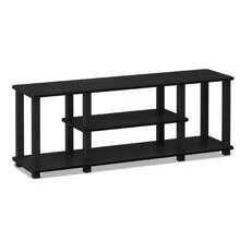Turn-S-Tube Wood Entertainment TV Stand For TV Up To 50" In Black - màu đen - Xem 1