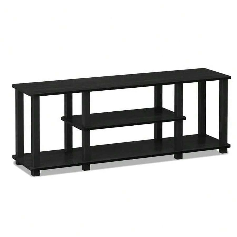 Turn-S-Tube Wood Entertainment TV Stand For TV Up To 50" In Black - màu đen - Xem 1