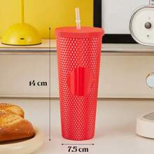 CASAMAX WL Glass With Semi-Transparent Diamond-Style Lid. Capacity 450ml / 7.5x14 Cm / COLOR IS SENT AT RANDOM - 彩色 - 查看 4
