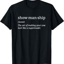 Showmanship Definition Fair Animal Cattle Cow Livestock Show T-Shirt