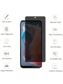 Bộ 3 miếng dán màn hình điện thoại di động Hua Wei Honor HD, cường lực chống nhìn trộm, dễ dán, độ phân giải HD trong suốt, không bong bóng, chống trầy xước, chống vỡ, kính cường lực bảo vệ màn hình. Thích hợp làm quà tặng cho bạn bè/gia đình/bạn gái nhân dịp sinh nhật, gia đình, bạn bè, chống nhìn trộm, bảo vệ màn hình điện thoại, phụ kiện điện thoại, chống nước, chống sốc, chống rơi, chống rơi, chống trầy xước, chống bám vân tay, bao phủ toàn bộ - màu đen - Xem 3